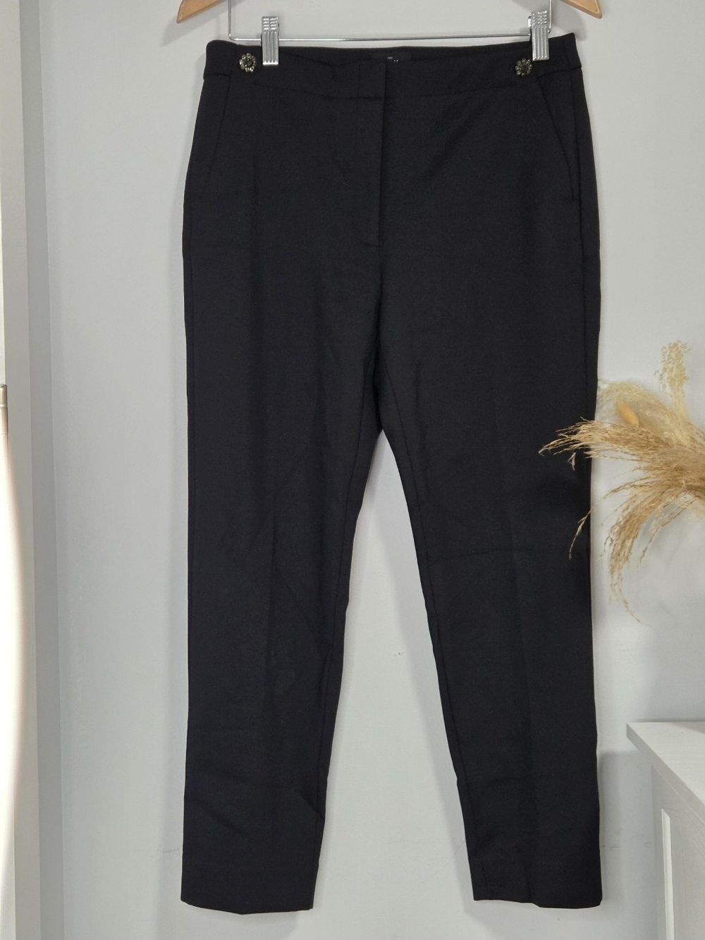 The Slim Ankle Black Slim Dress Pants for Women